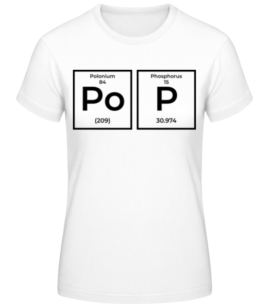Pop Periodic Table - Camiseta básica de mujer - Blanco - delante