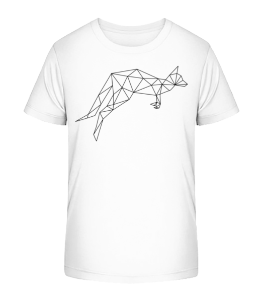 Polygon Kangaroo - Camiseta ecológica para niños Stanley Stella - Blanco - delante
