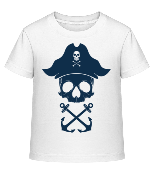 Pirate Skull - Camiseta Shirtinator para niños - Blanco - delante