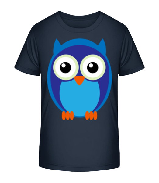 Kids Owl Blue - Camiseta ecológica para niños Stanley Stella - Marino - delante