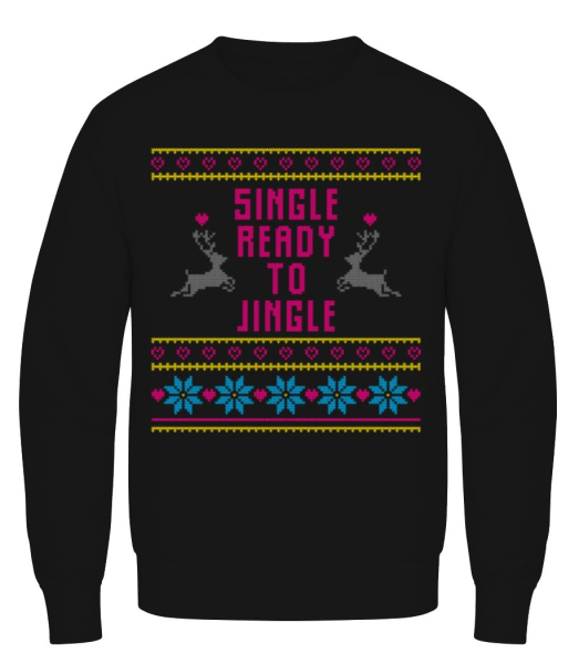 Single Ready To Jingle - Men's Sweatshirt - Black - imagedescription.FrontImage