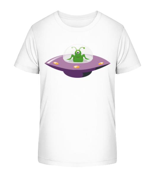 Alien In UFO - Camiseta ecológica para niños Stanley Stella - Blanco - delante
