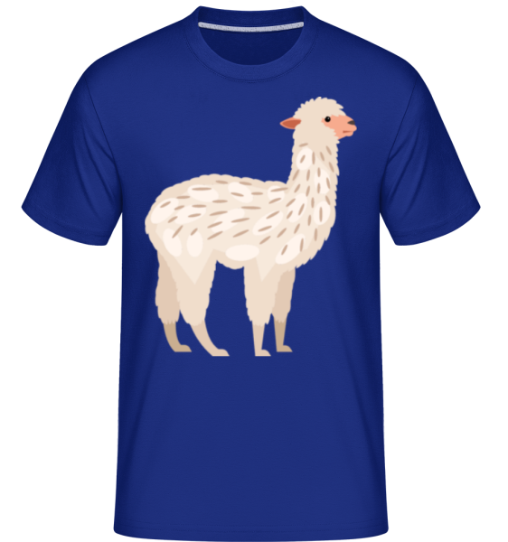 Alpaca -  Shirtinator Men's T-Shirt - Royal blue - imagedescription.FrontImage