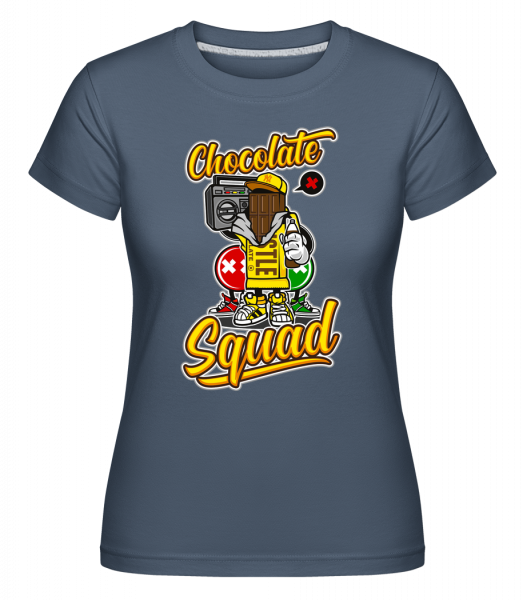Chocolate Squad - Shirtinator Frauen T-Shirt - Denim - Vorn
