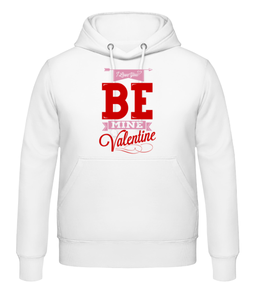 Be Mine Valentine - Sudadera con capucha para hombre - Blanco - delante